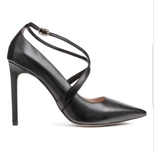 H&M Black Stiletto Pumps in Real Leather